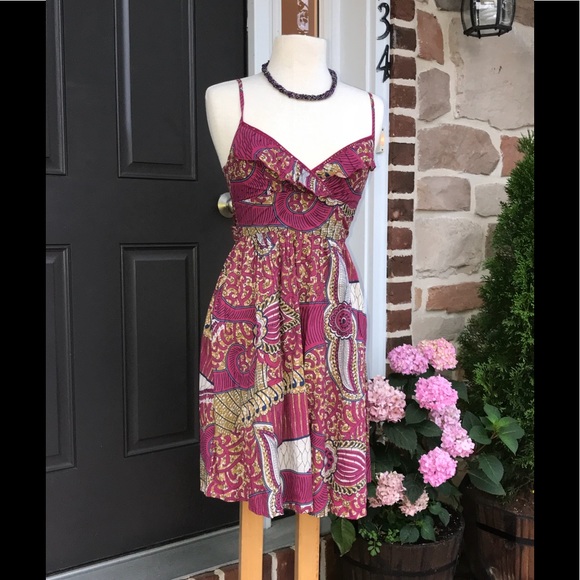 Flirty Magenta Sassy Summer Dress 🌺🏝 Small - Picture 3 of 8